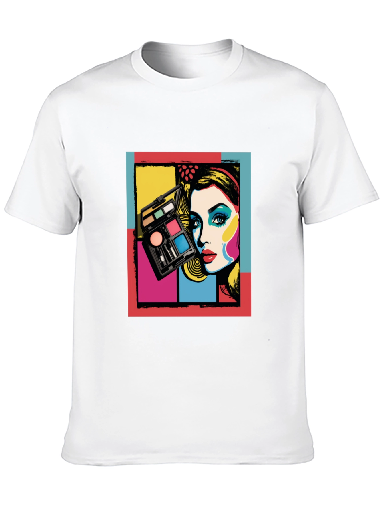 Retro Makeup Artist T-Shirt - Pop Art Fashion Tee