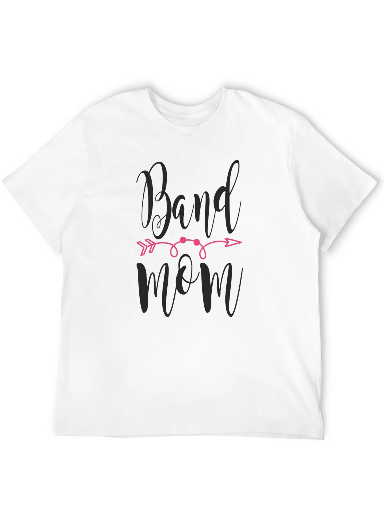 Band Mom Graphic Tee - Black Cotton T-Shirt