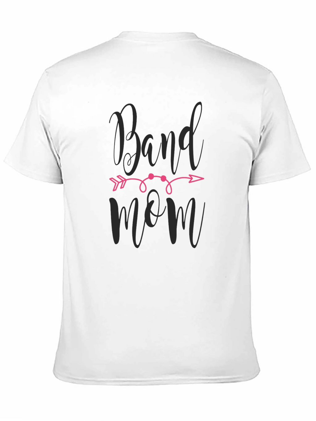 Band Mom Graphic Tee - Black Cotton T-Shirt