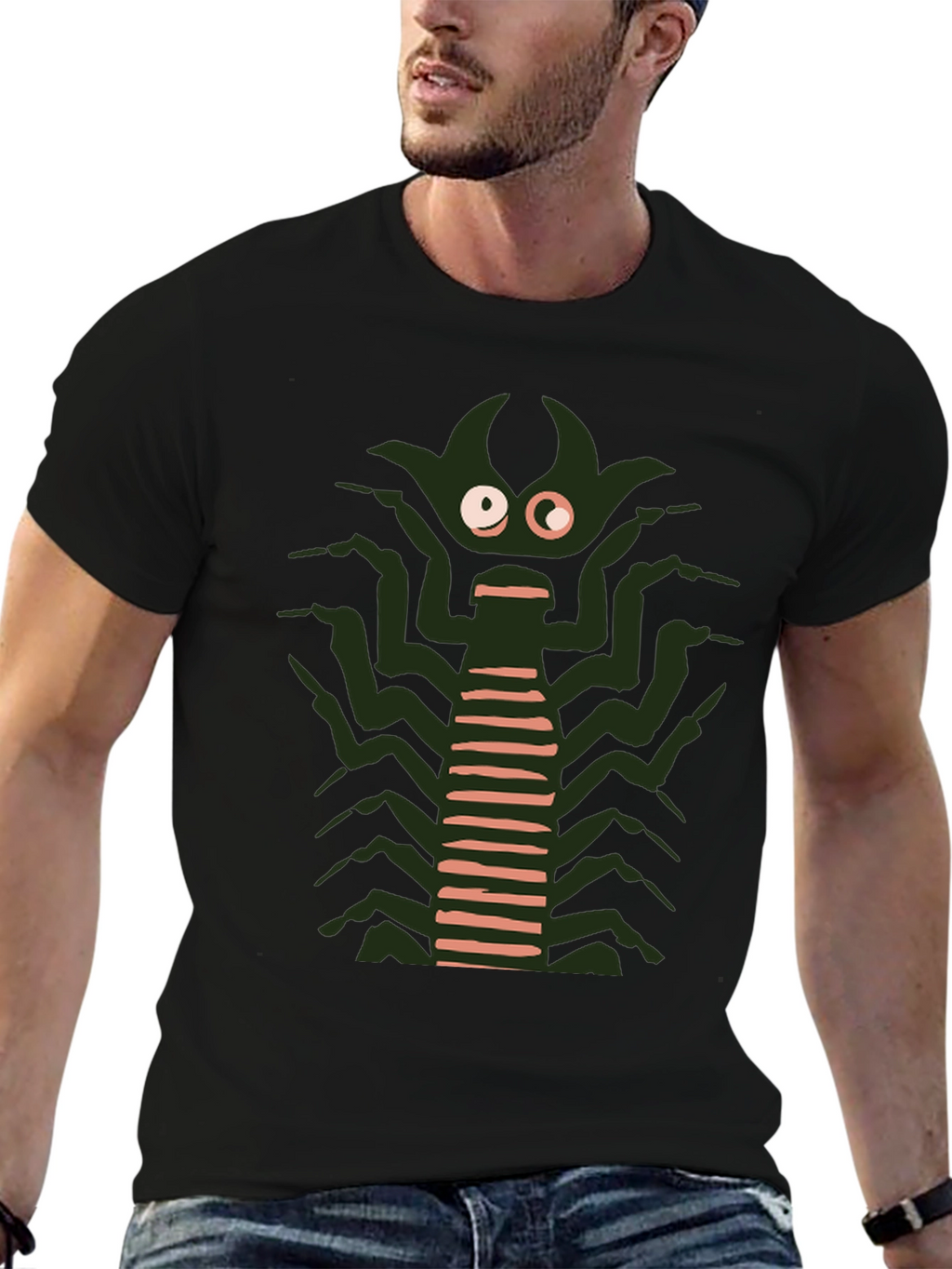 Monster Graphic Tee - Black