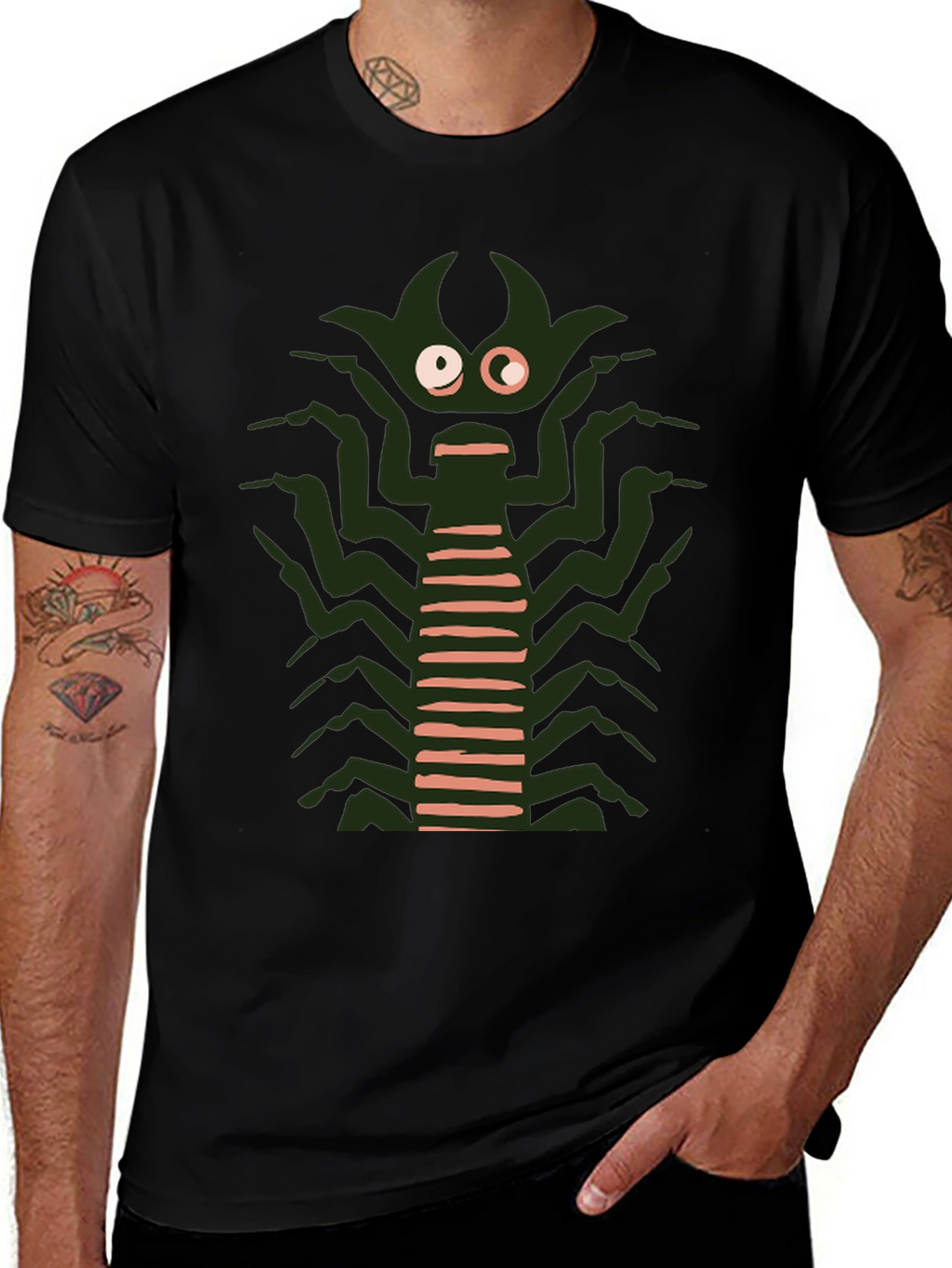 Monster Graphic Tee - Black