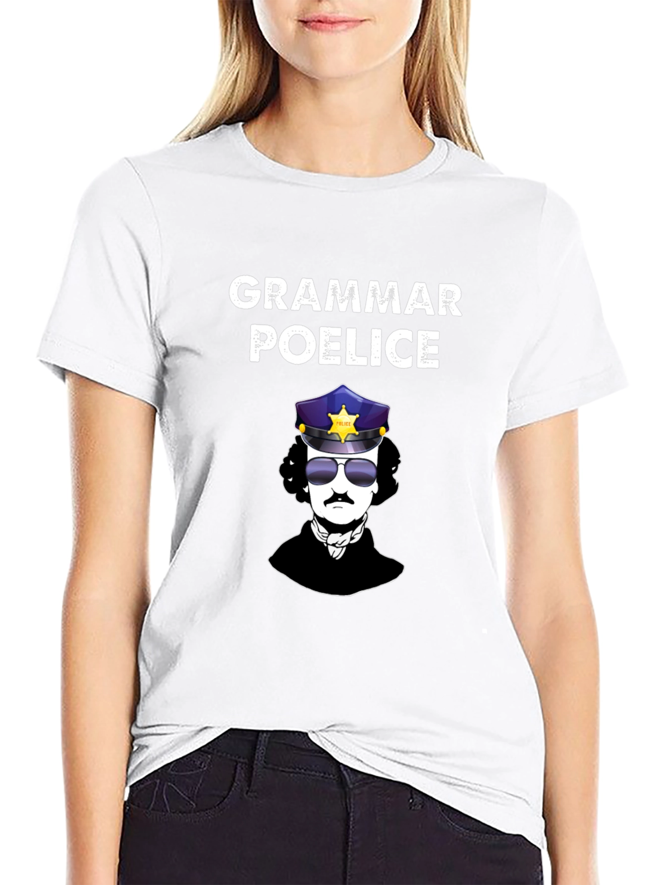 Grammar Poe-lice T-Shirt | Edgar Allan Poe