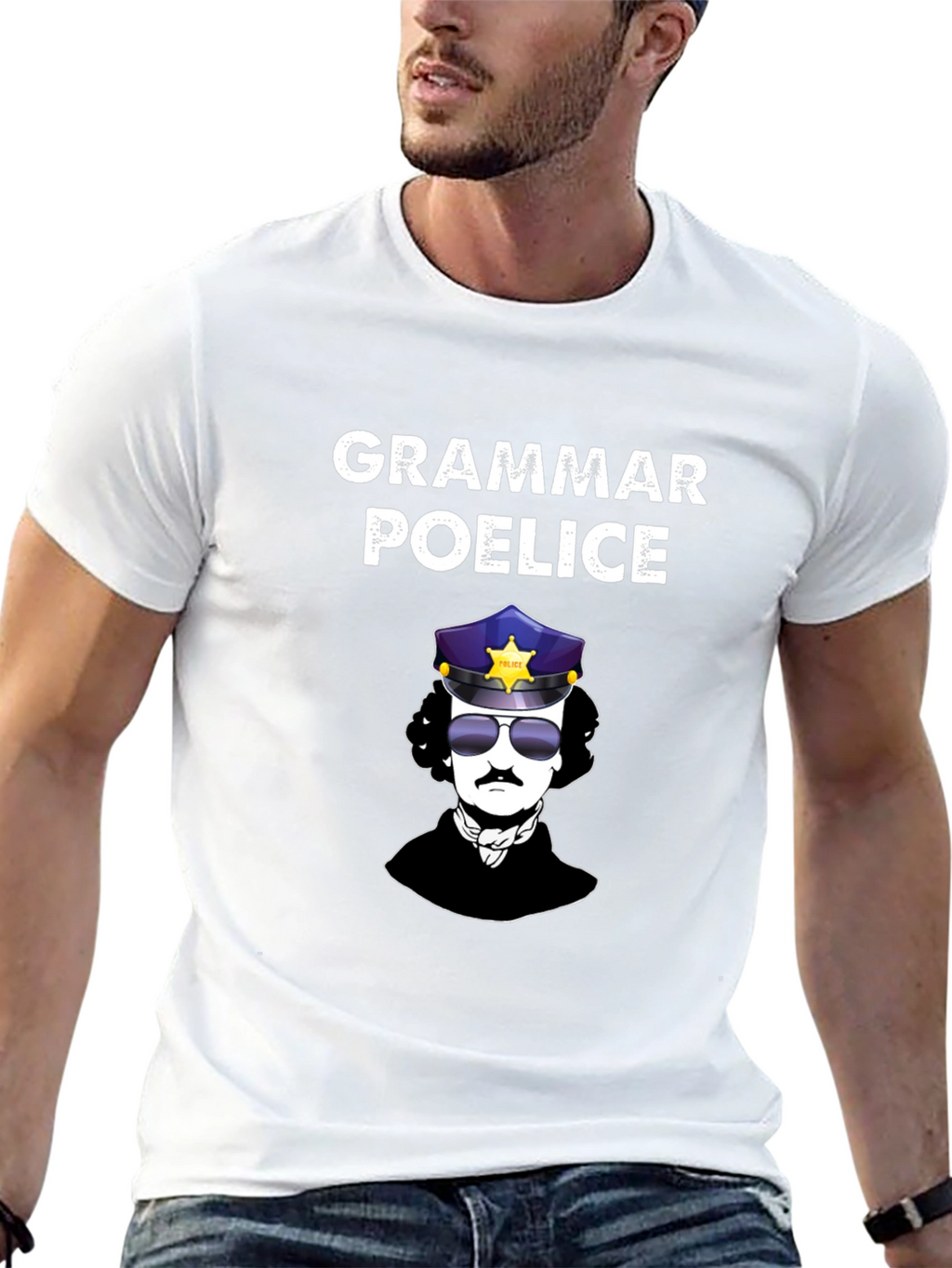 Grammar Poe-lice T-Shirt | Edgar Allan Poe