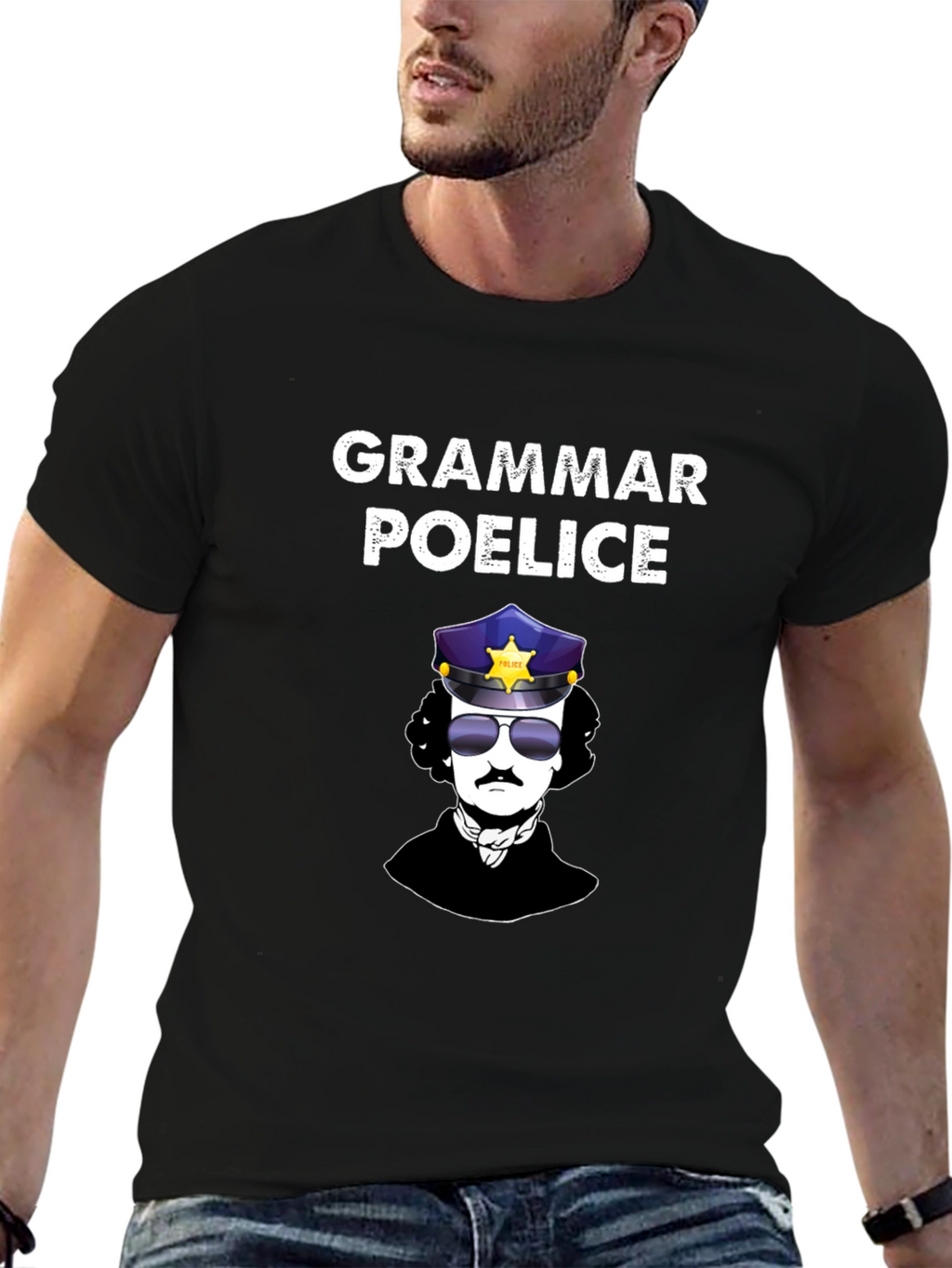 Grammar Poe-lice T-Shirt | Edgar Allan Poe