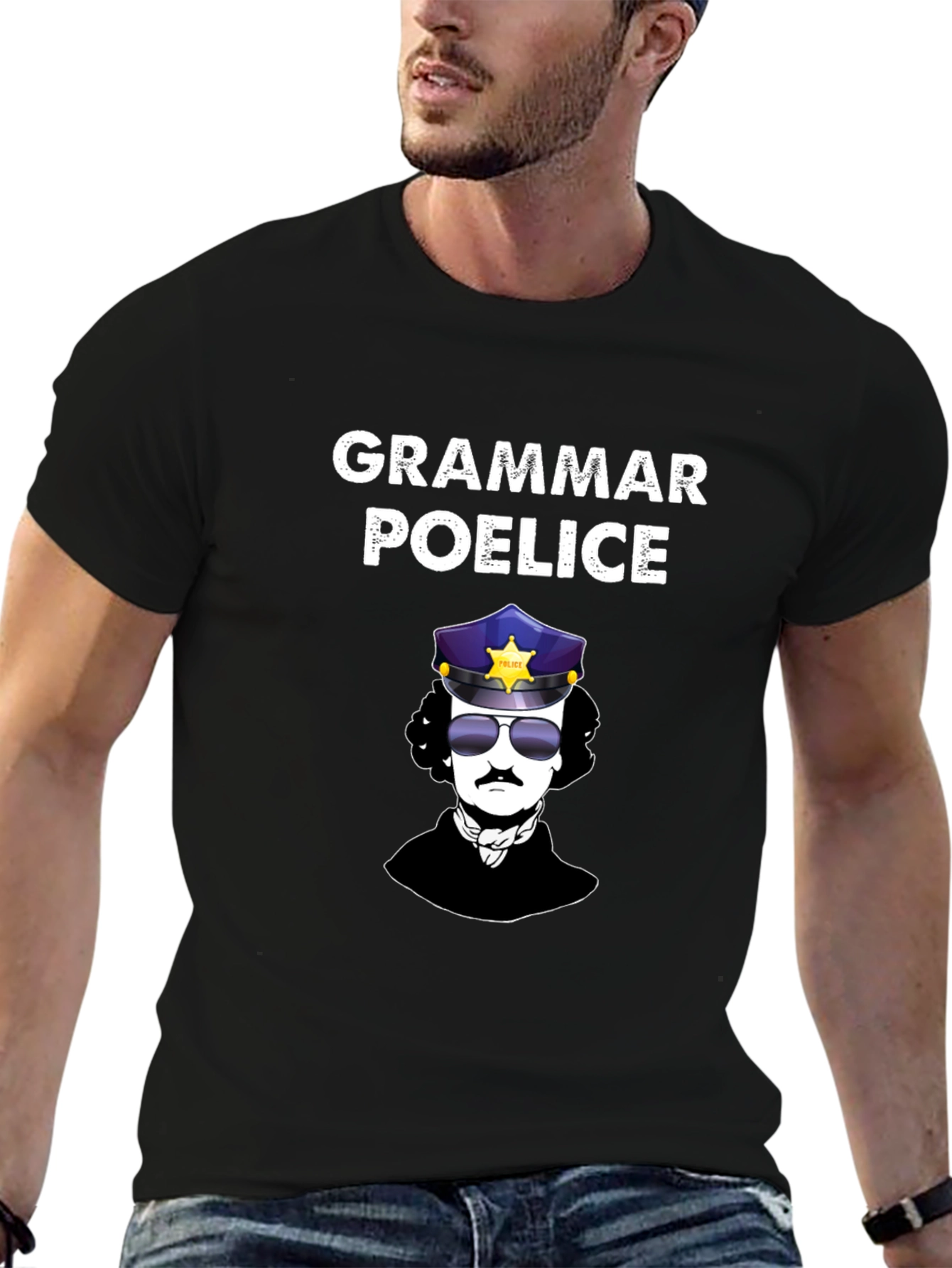 Grammar Poe-lice T-Shirt | Edgar Allan Poe