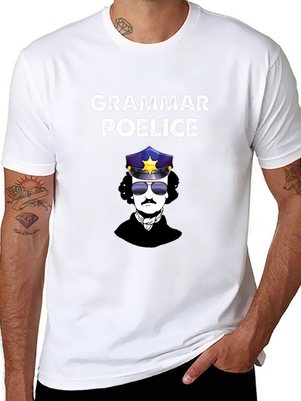 Grammar Poe-lice T-Shirt | Edgar Allan Poe