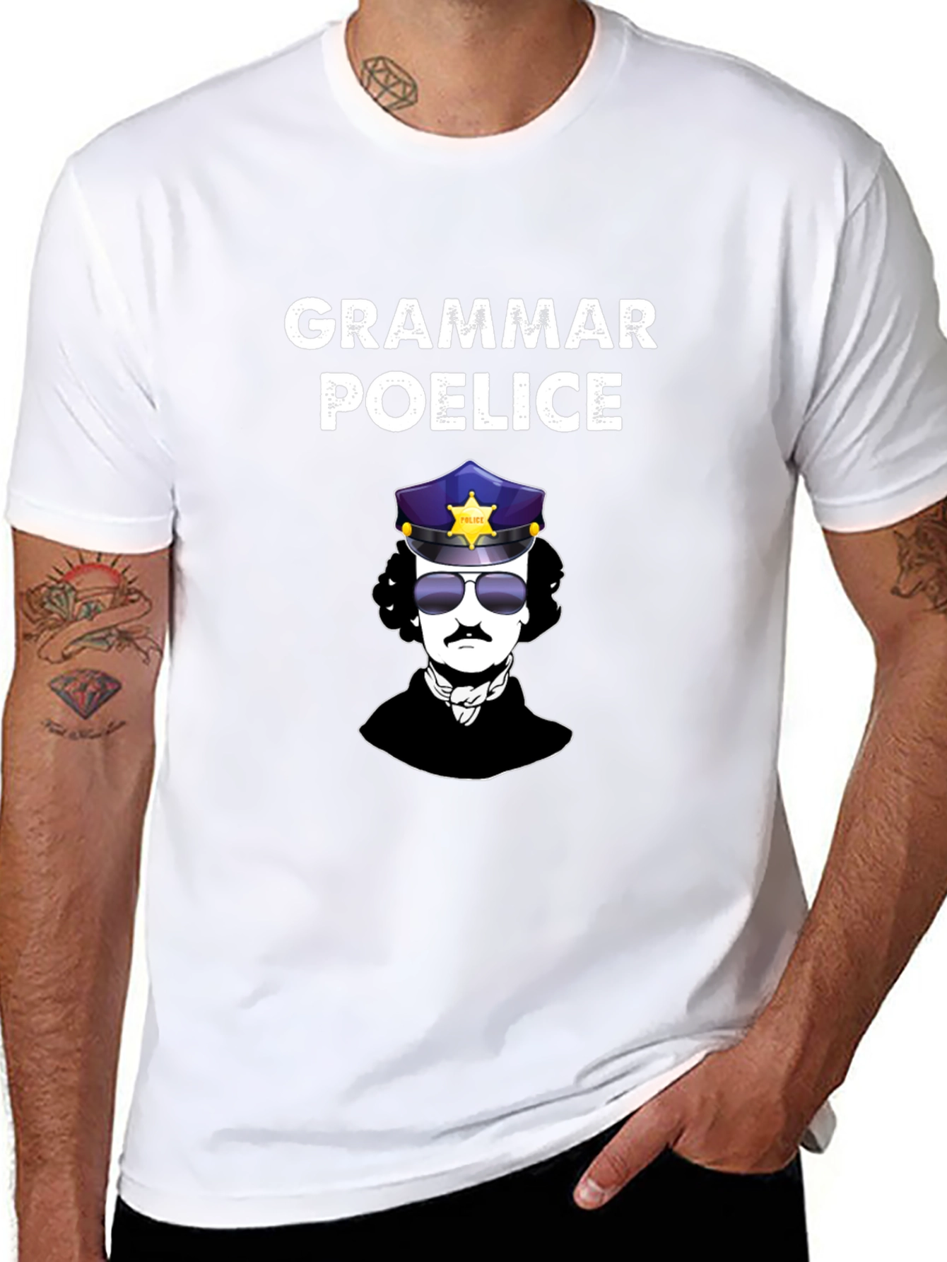 Grammar Poe-lice T-Shirt | Edgar Allan Poe