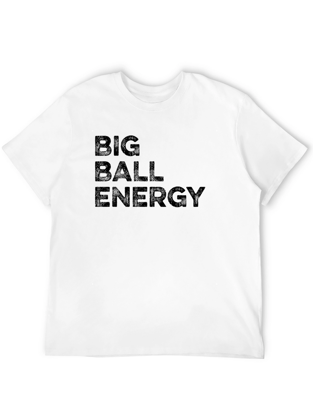 Big Ball Energy Mens Black T-Shirt