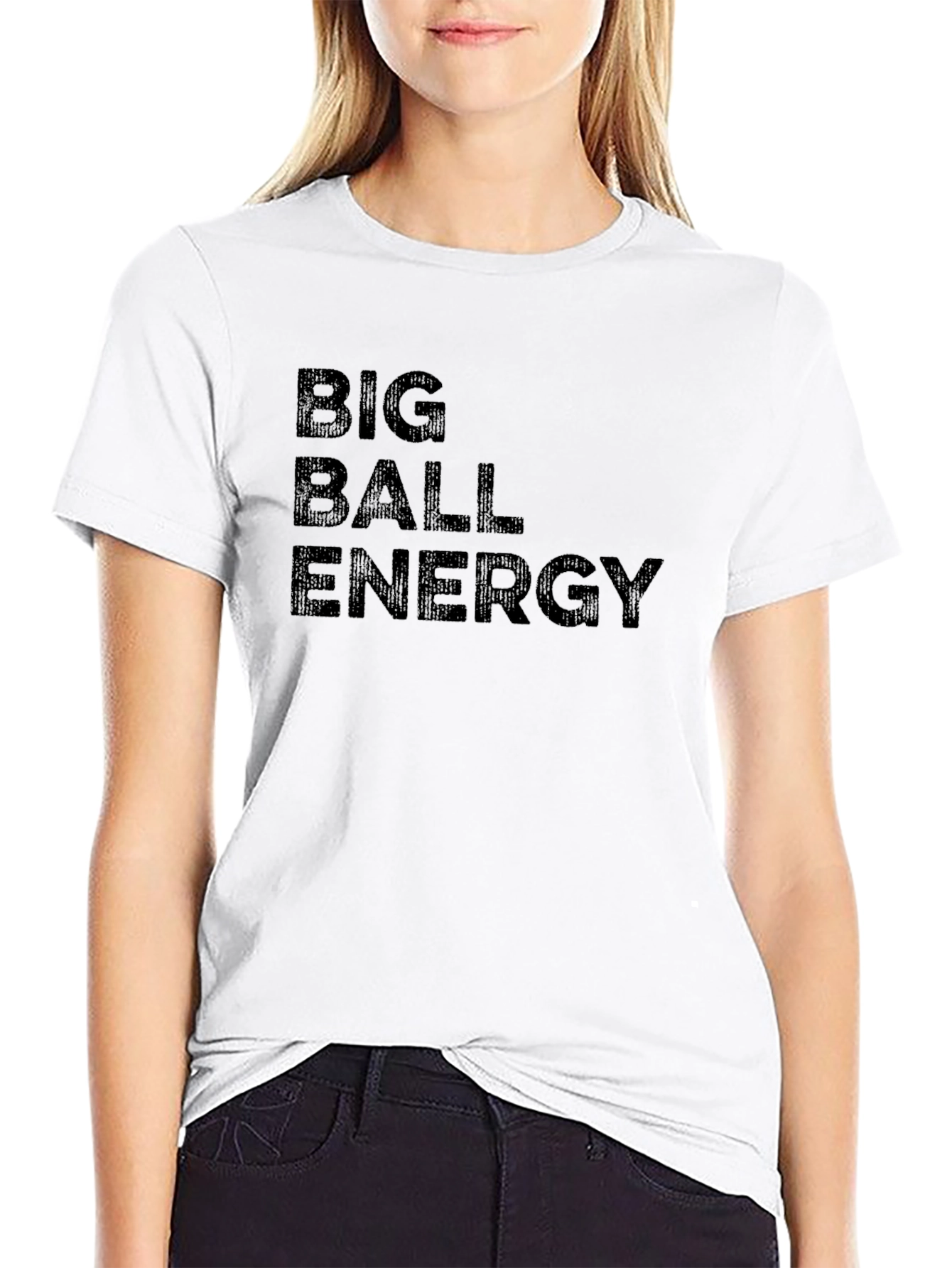 Big Ball Energy Mens Black T-Shirt