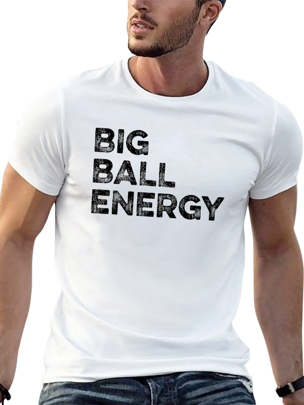 Big Ball Energy Mens Black T-Shirt