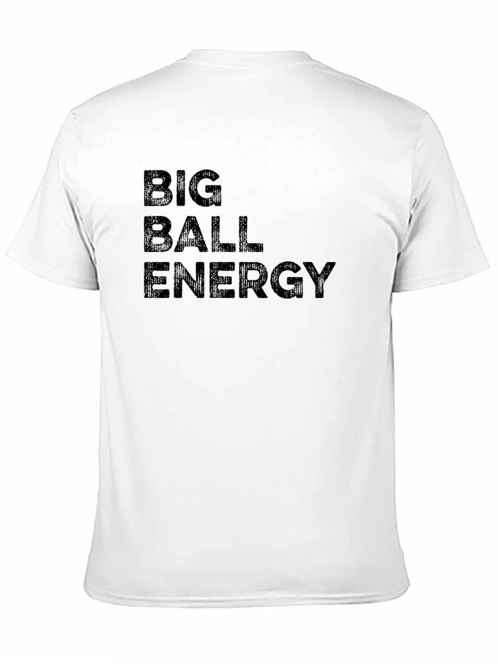 Big Ball Energy Mens Black T-Shirt