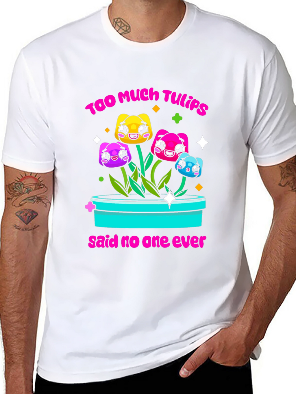 Too Much Tulips Funny T-Shirt