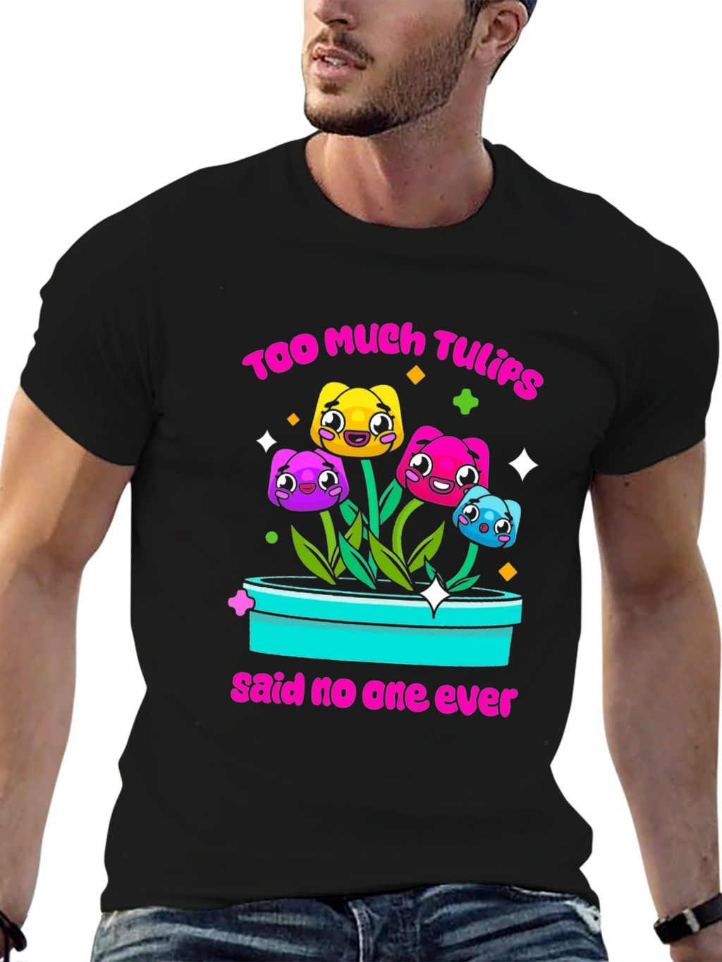 Too Much Tulips Funny T-Shirt