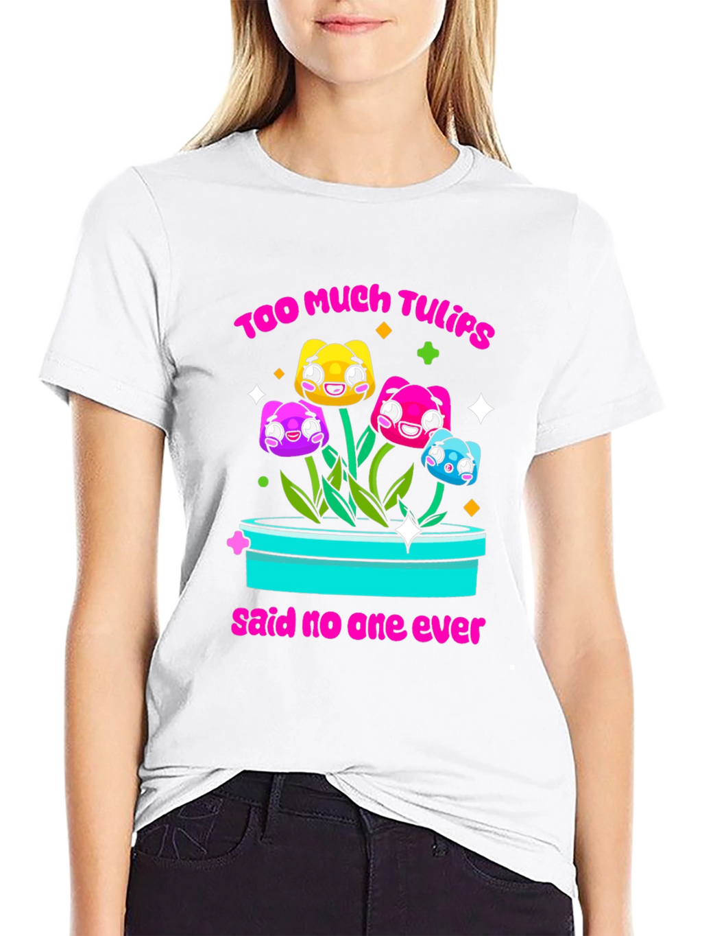 Too Much Tulips Funny T-Shirt