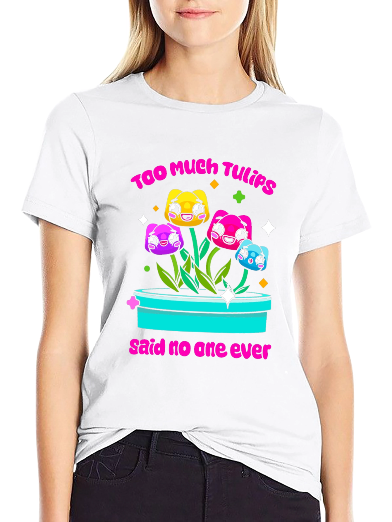 Too Much Tulips Funny T-Shirt