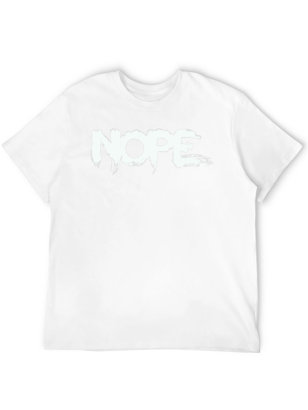 Nope Graphic T-Shirt - Casual Short Sleeve Tee