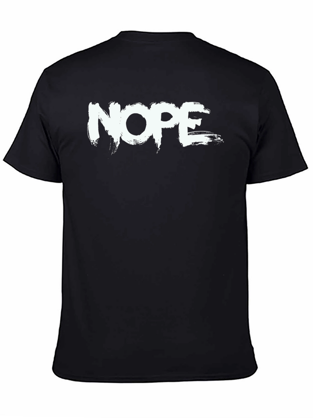Nope Graphic T-Shirt - Casual Short Sleeve Tee