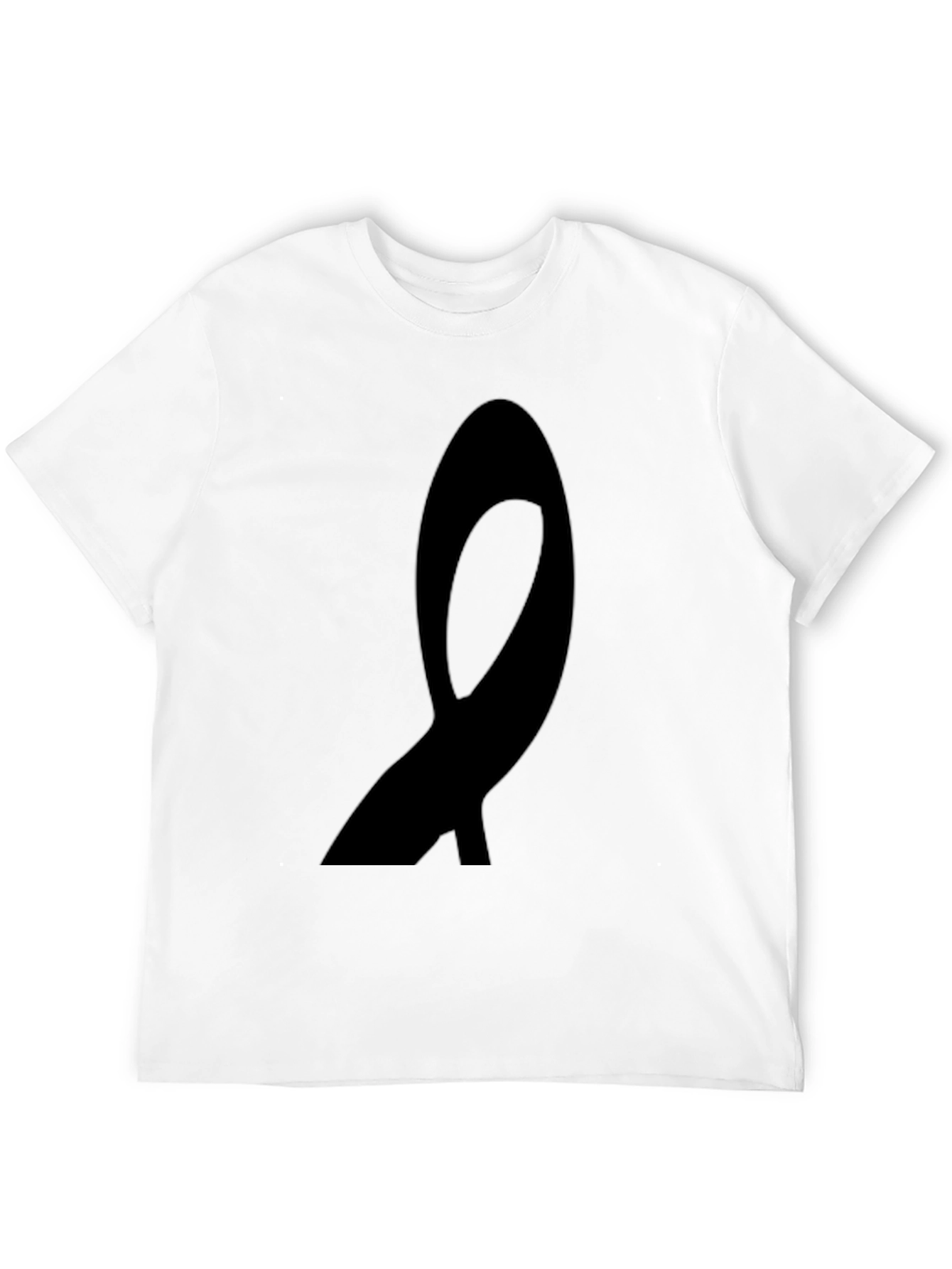 Black Ribbon Graphic Tee - Awareness Support T-Shirt