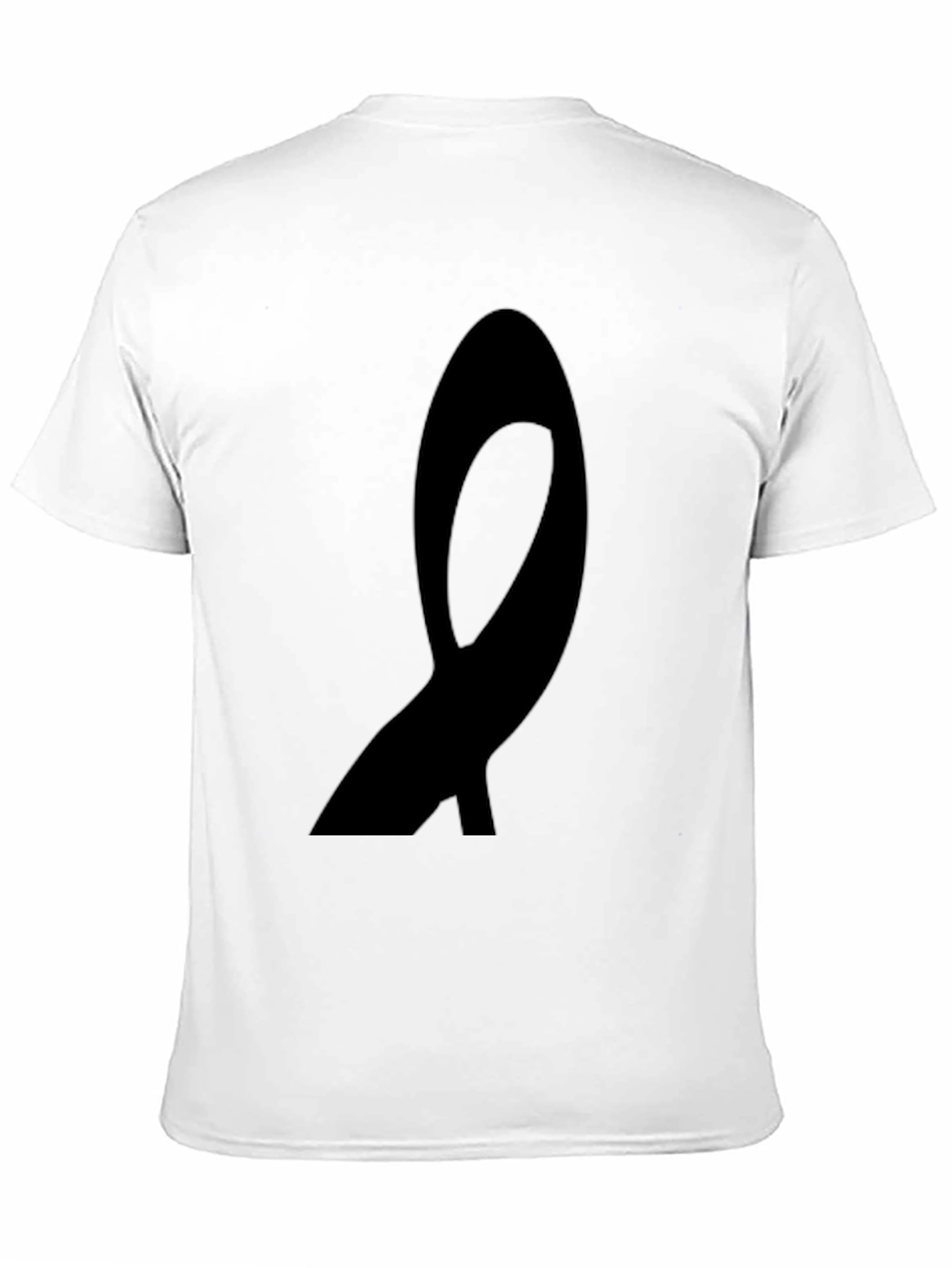 Black Ribbon Graphic Tee - Awareness Support T-Shirt