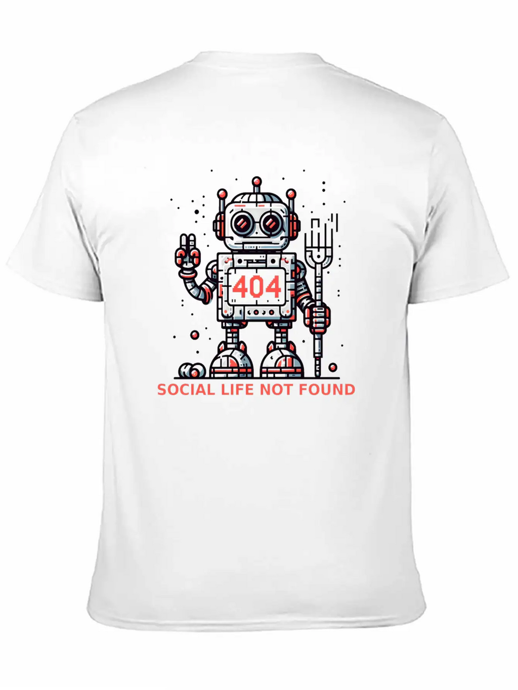 404: Social Life Not Found Relaxed Everyday Tee – Lightweight And Durable Cotton