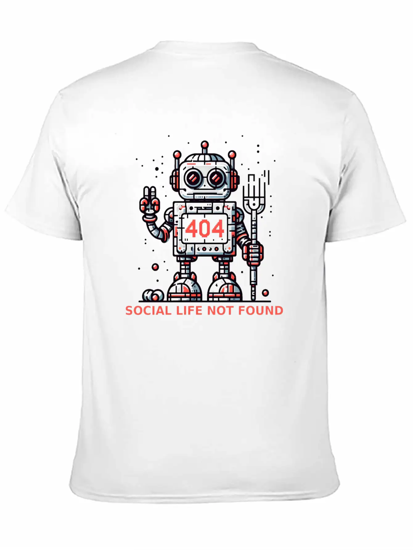 404: Social Life Not Found Relaxed Everyday Tee – Lightweight And Durable Cotton