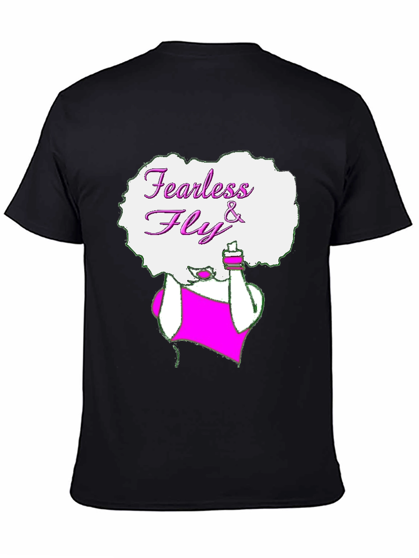 Fearless & Fly Graphic T-Shirt - Black Cotton Tee