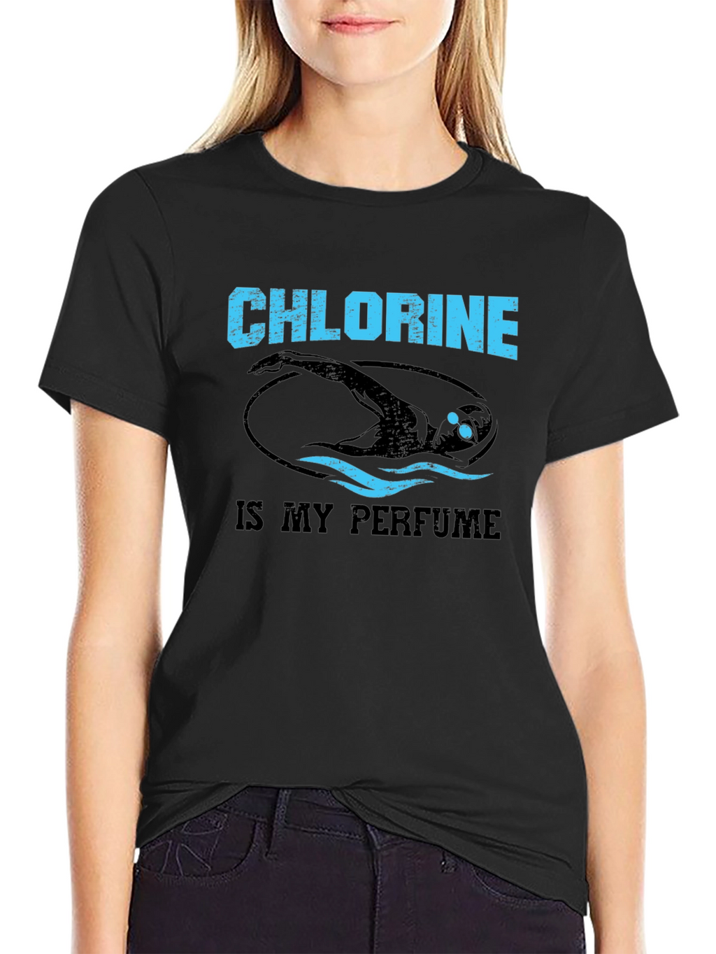 Chlorine is My Perfume Swimmer T-Shirt