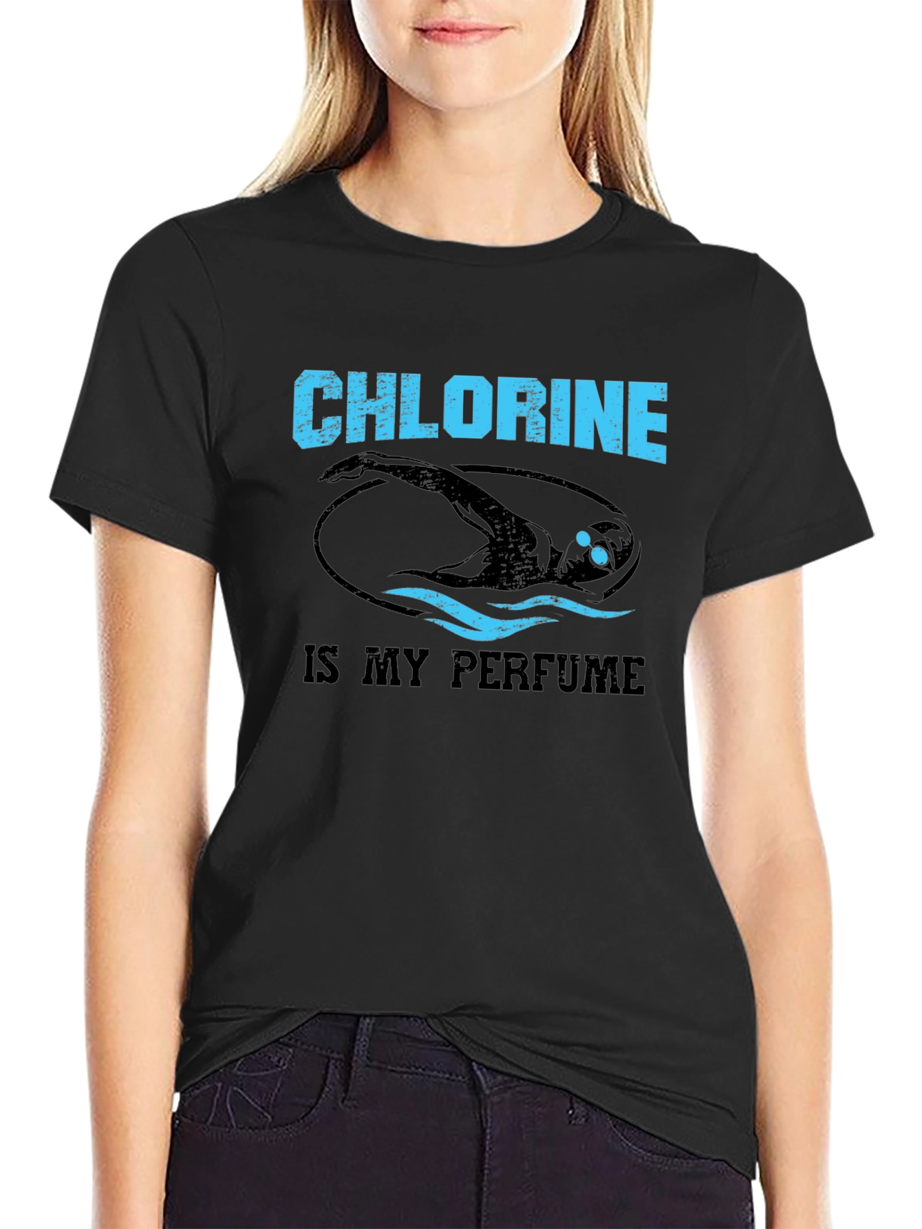 Chlorine is My Perfume Swimmer T-Shirt