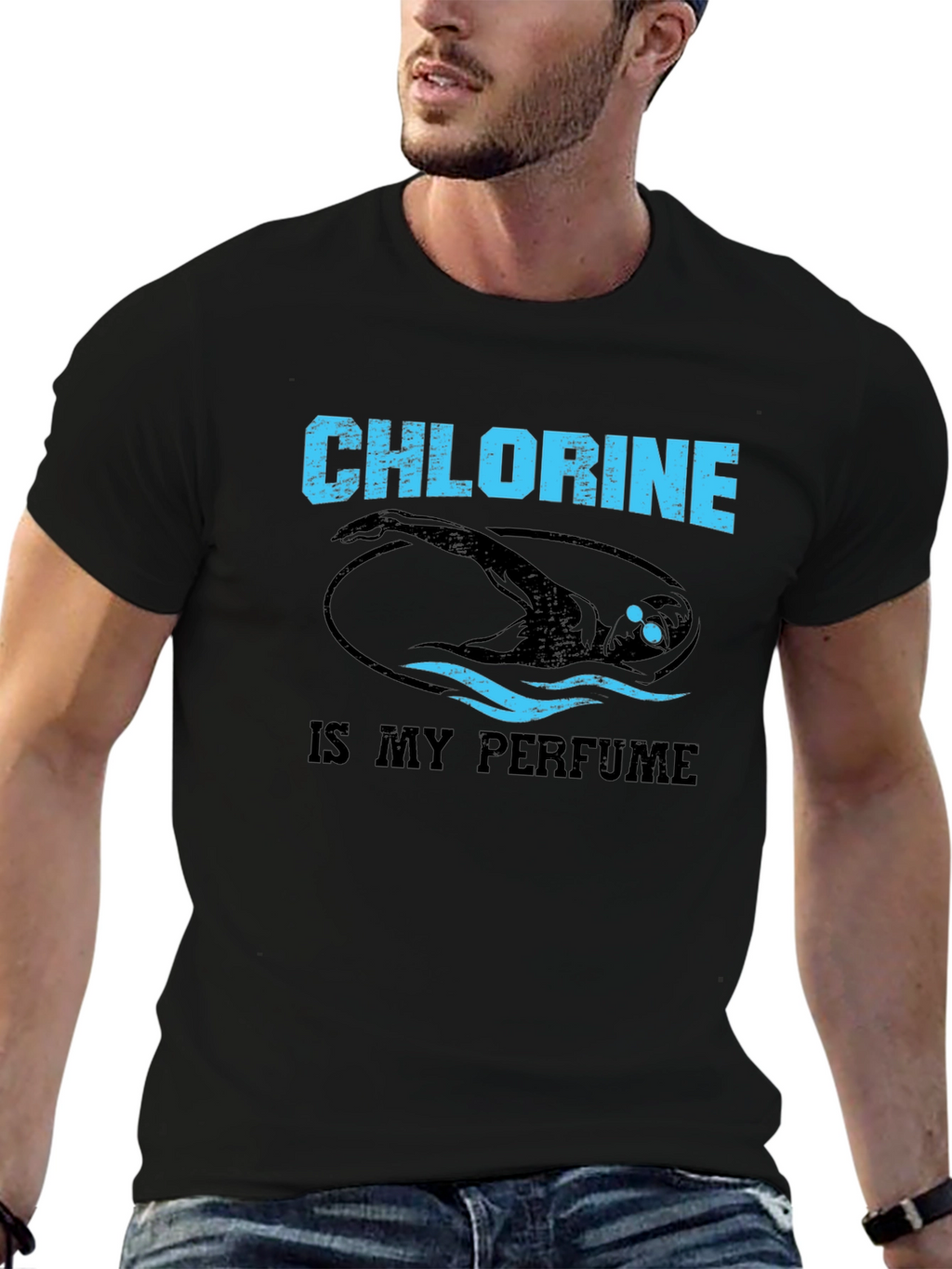 Chlorine is My Perfume Swimmer T-Shirt