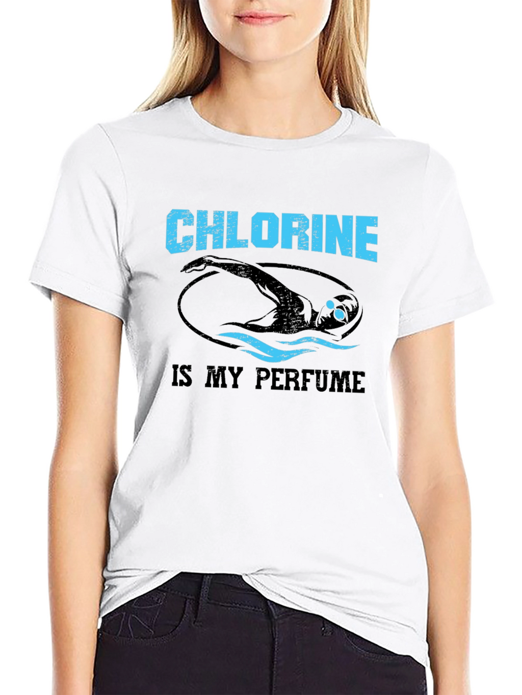 Chlorine is My Perfume Swimmer T-Shirt
