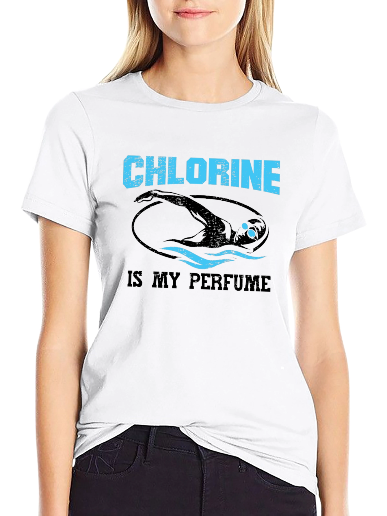 Chlorine is My Perfume Swimmer T-Shirt