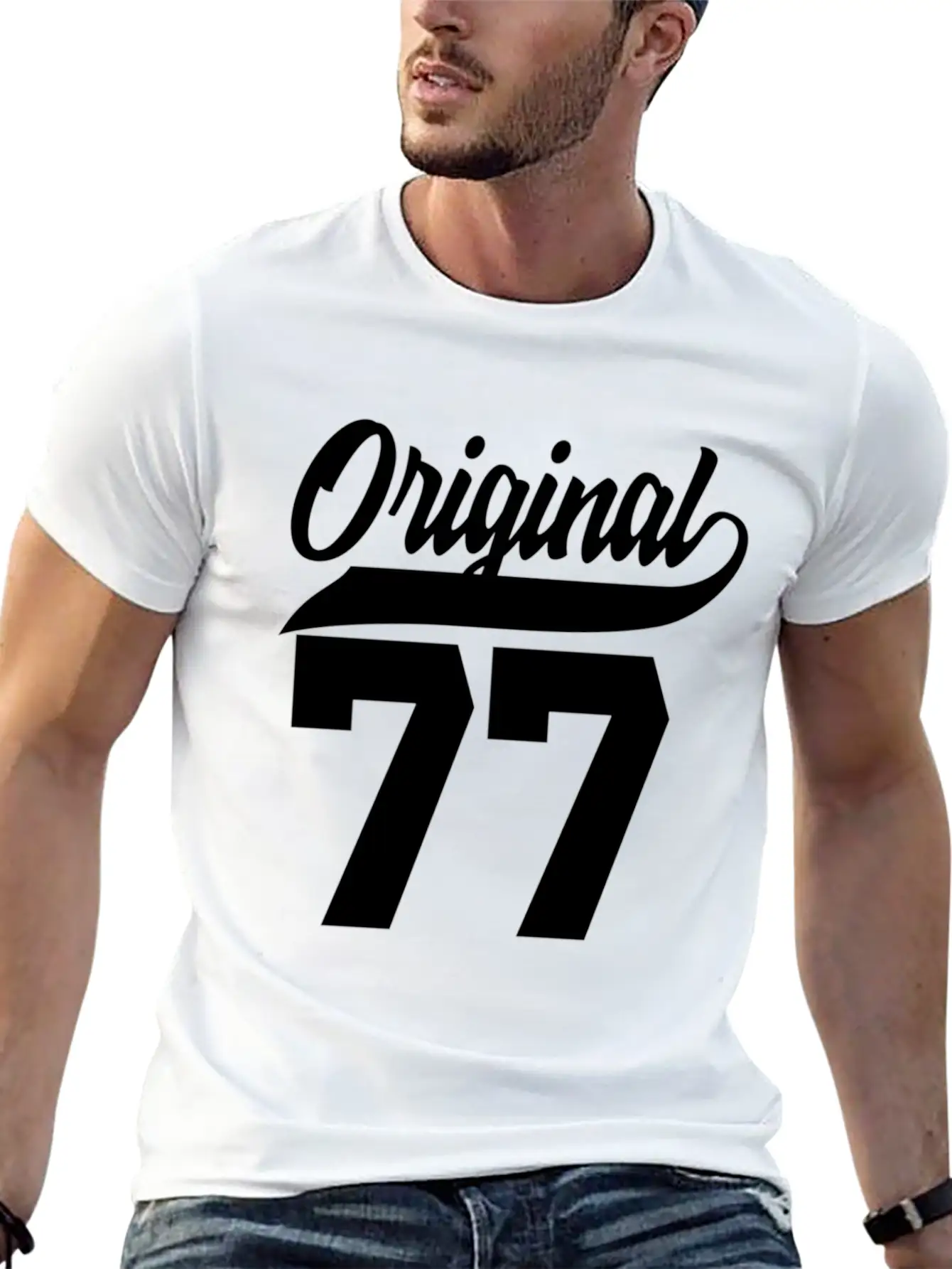 45Th Original 1977 Basic Graphic T-Shirt – Daily Comfort In Soft Cotton