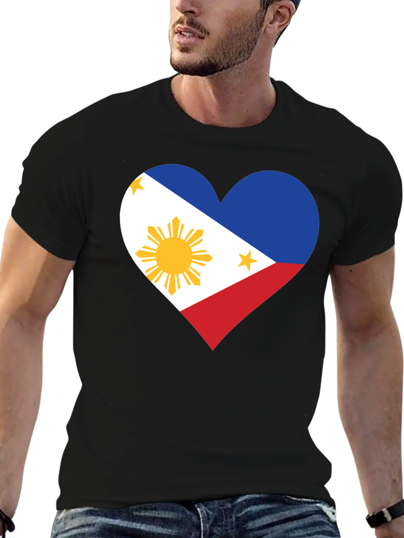 Philippine Flag Heart Graphic Tee