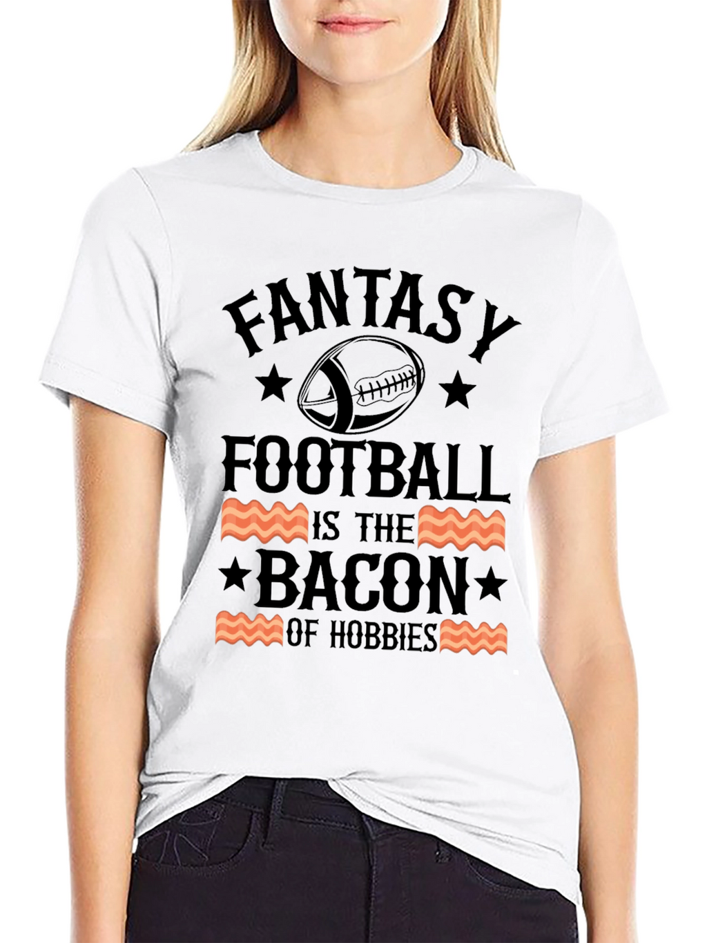 Fantasy Football Bacon Hobbies Graphic Tee