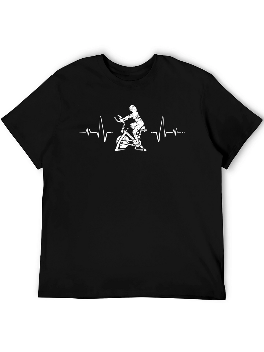Cycling Heartbeat T-Shirt - Fitness Apparel