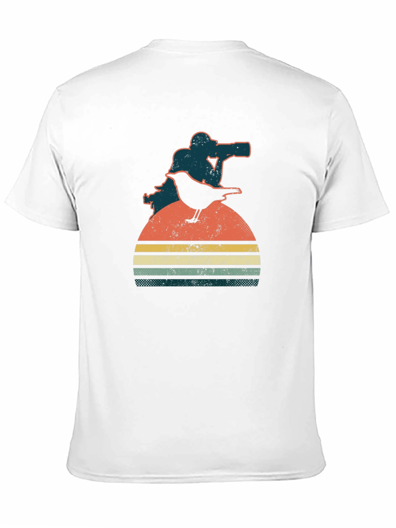 Retro Photographer & Bird Graphic Tee
