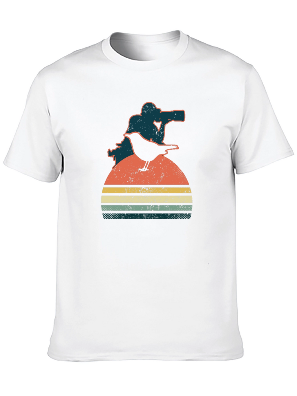 Retro Photographer & Bird Graphic Tee