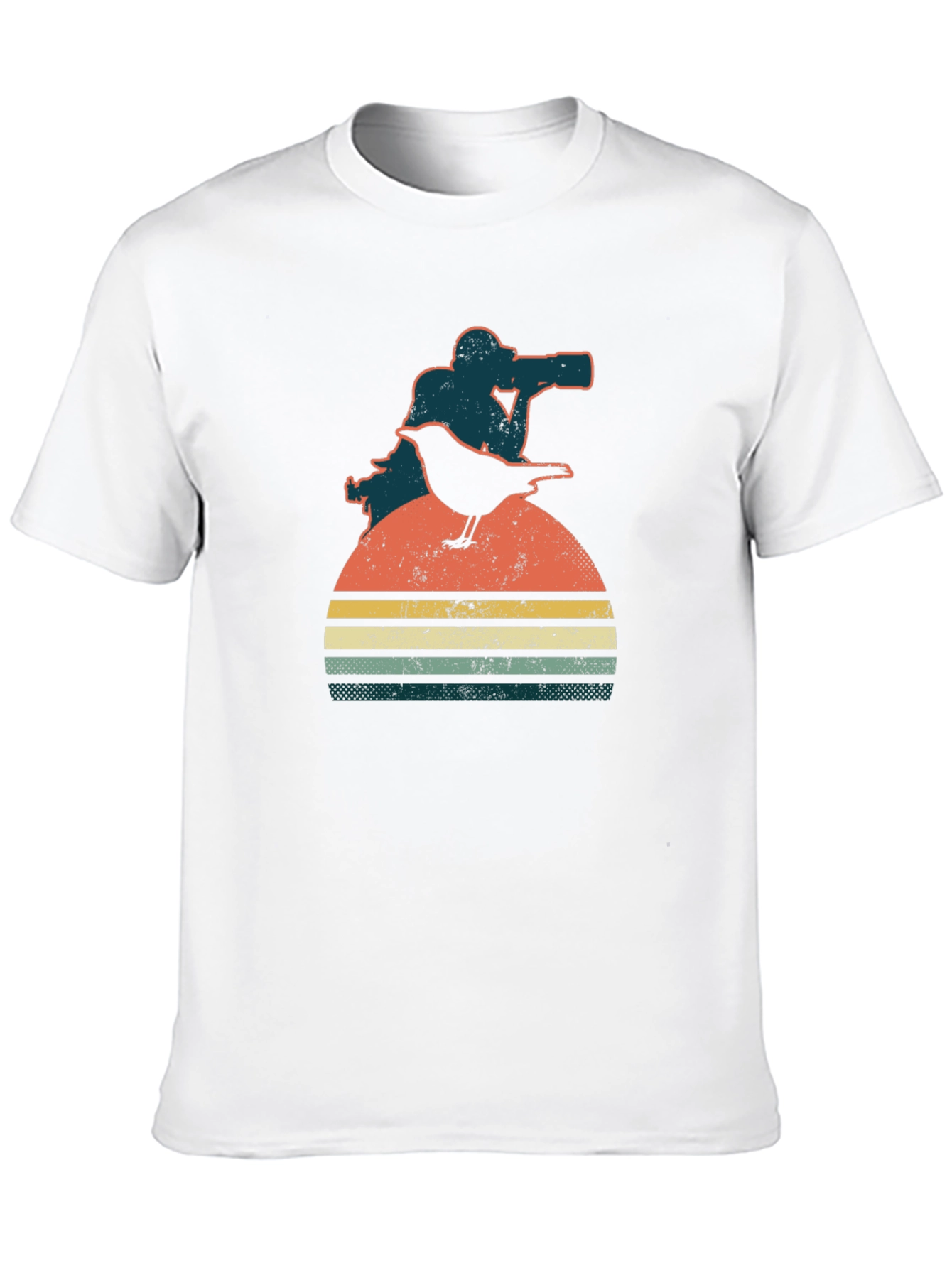 Retro Photographer & Bird Graphic Tee