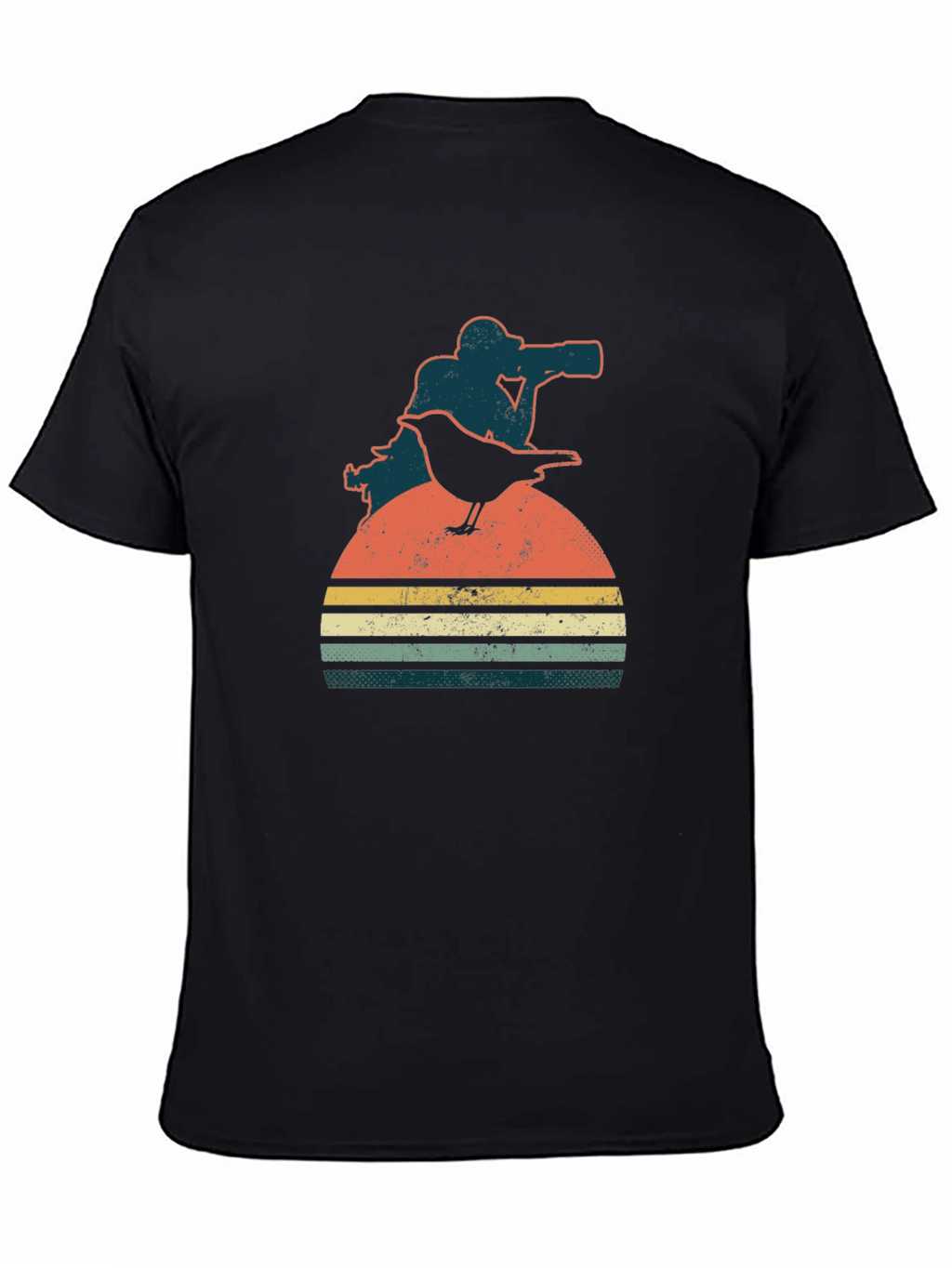 Retro Photographer & Bird Graphic Tee