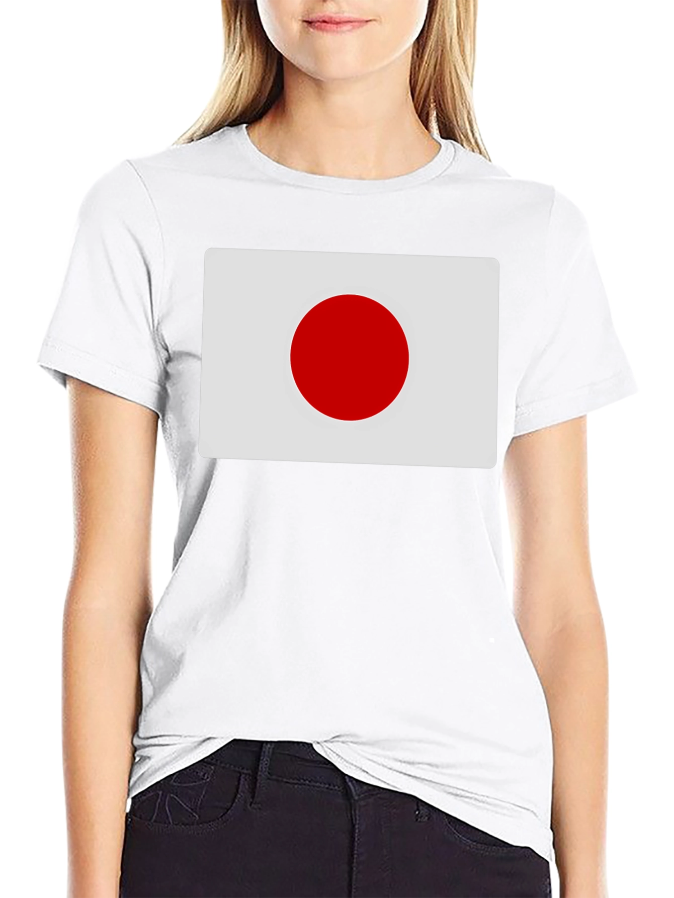 Japan Flag Graphic Tee - Black Cotton T-Shirt