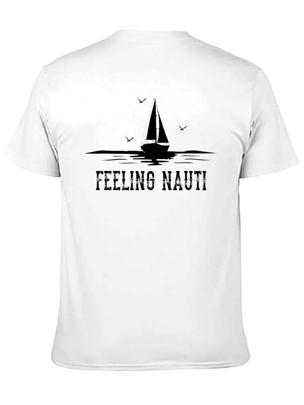 Feeling Nauti Sailboat Graphic Tee - Black