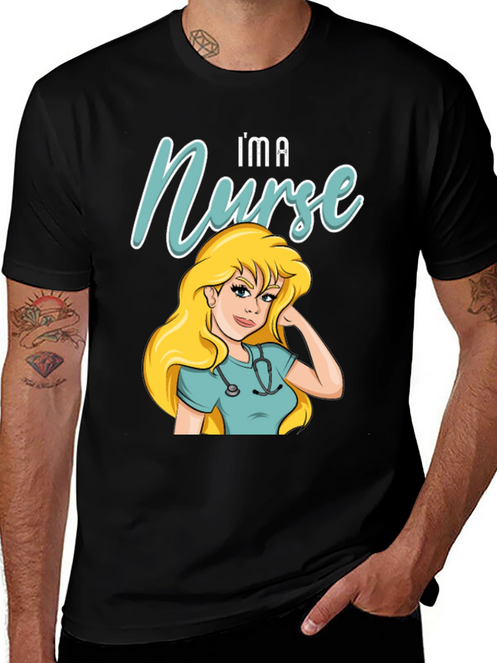 Im A Nurse T-Shirt Cartoon Design