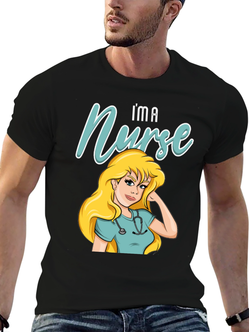 Im A Nurse T-Shirt Cartoon Design