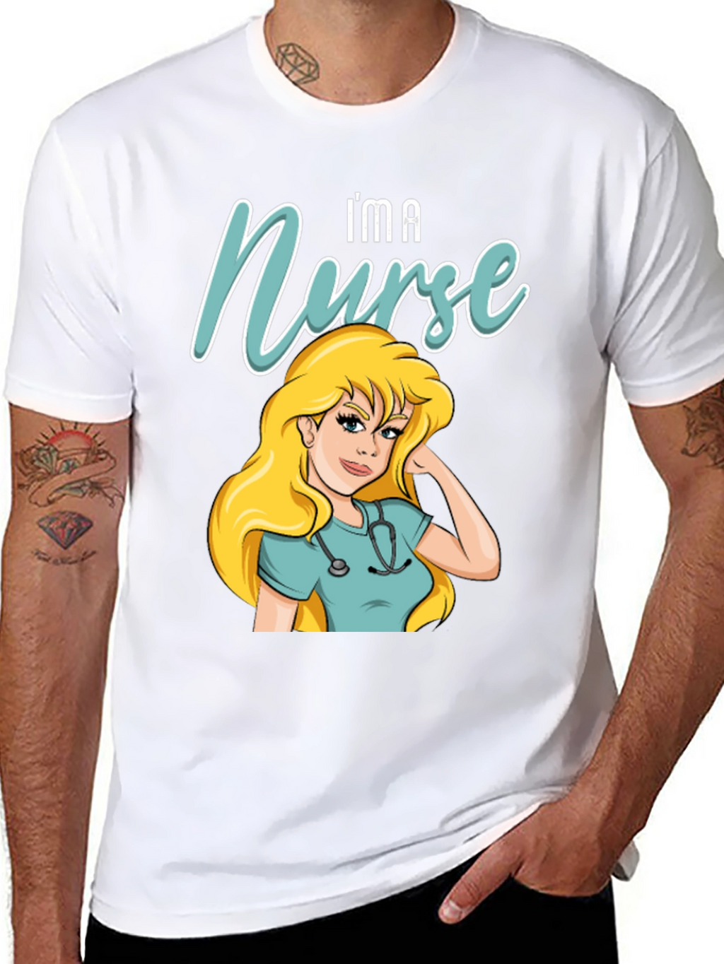 Im A Nurse T-Shirt Cartoon Design