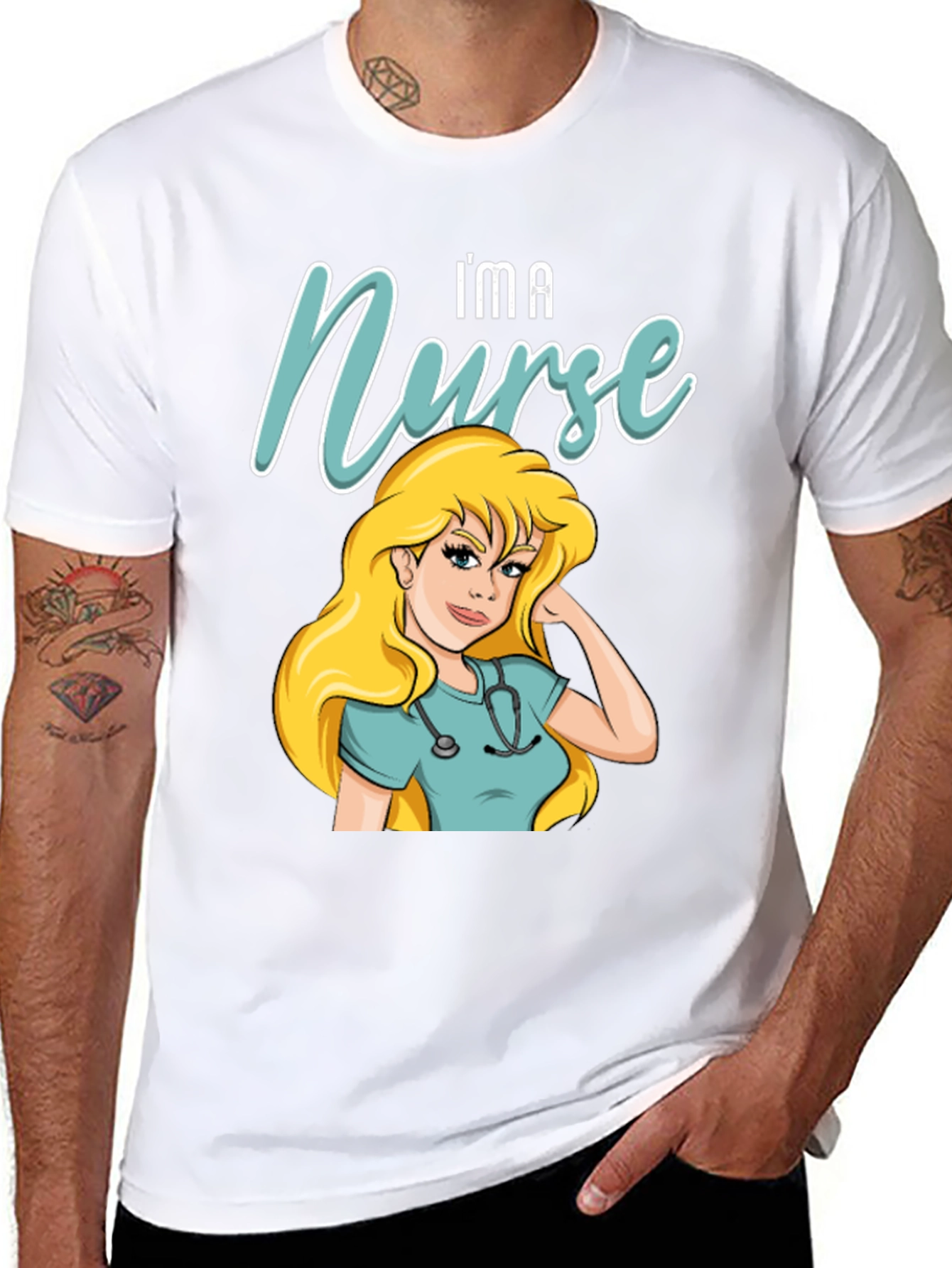 Im A Nurse T-Shirt Cartoon Design