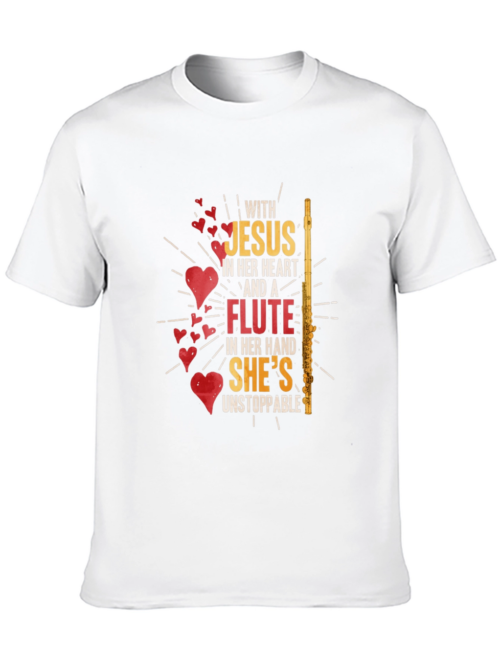 Jesus & Flute T-Shirt - Unstoppable Womens Tee