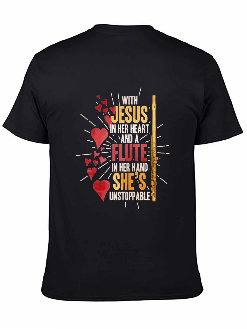Jesus & Flute T-Shirt - Unstoppable Womens Tee