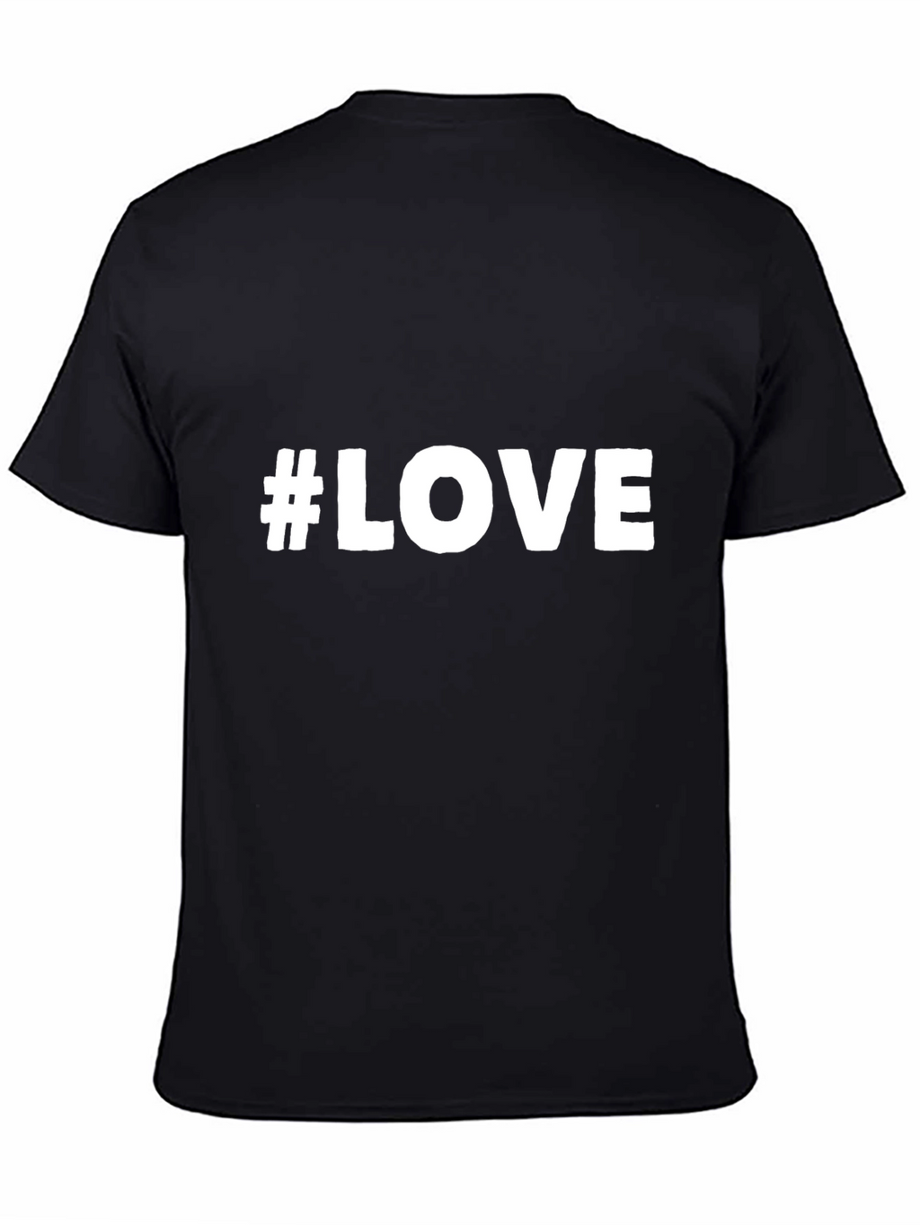 #LOVE Graphic Tee - Classic Black Cotton T-Shirt