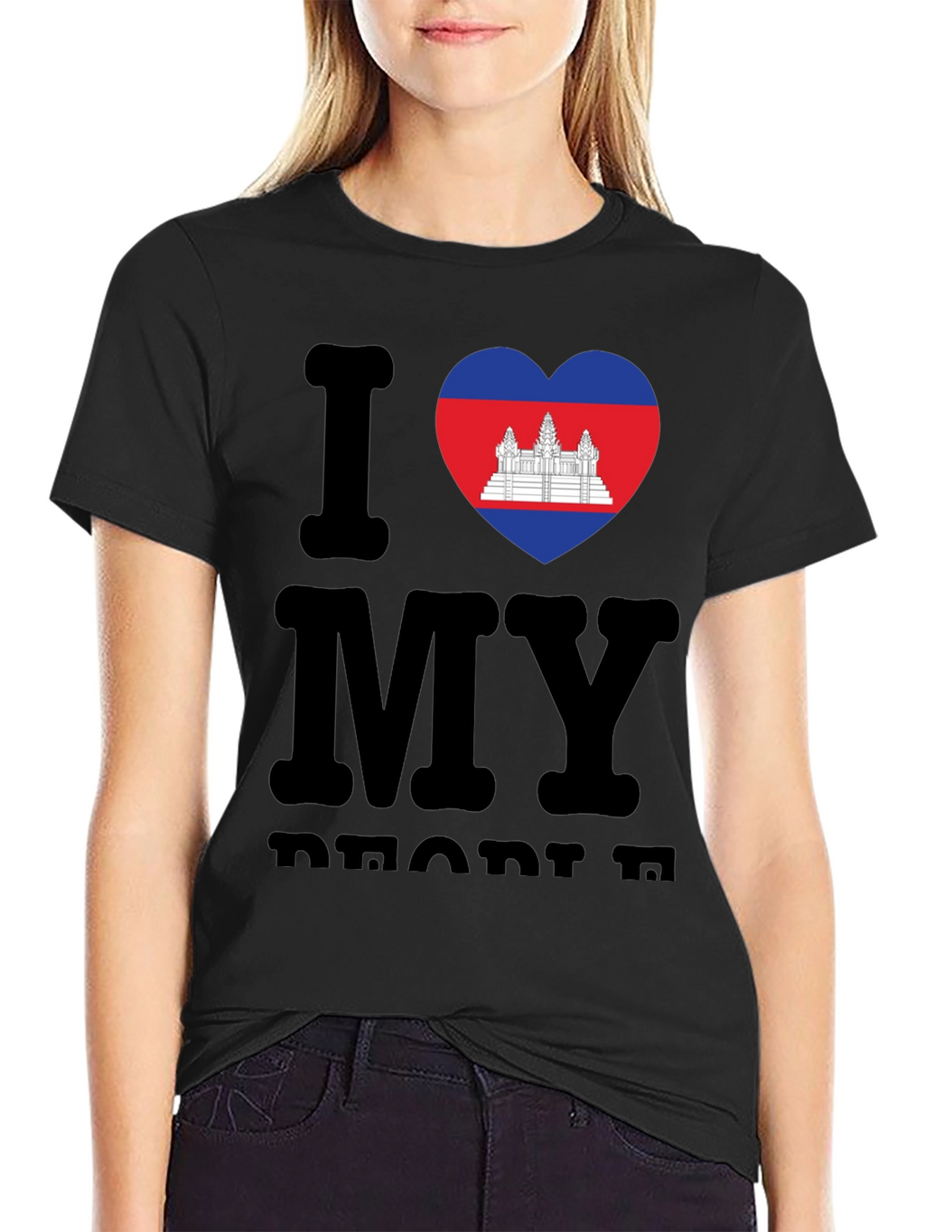 I Love My Cambodia T-Shirt Black