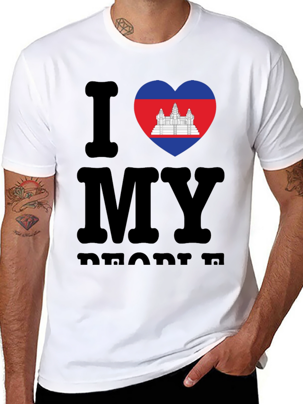 I Love My Cambodia T-Shirt Black